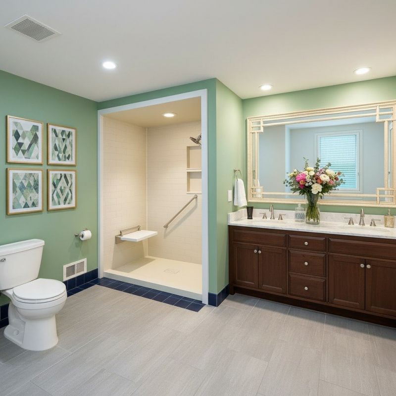 Popular Tub To Shower Design Ideas