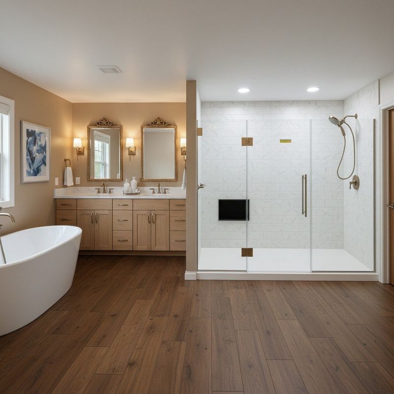 Popular Tub To Shower Design Ideas