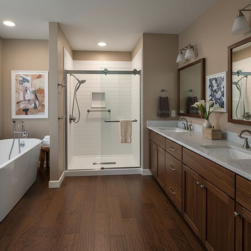 Popular Tub To Shower Design Ideas