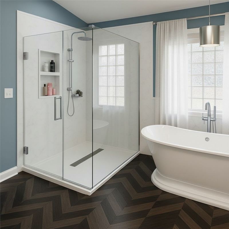 Popular Tub To Shower Design Ideas